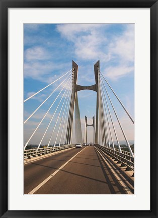Framed Pont Tarascon Beaucaire Bridge, France Print