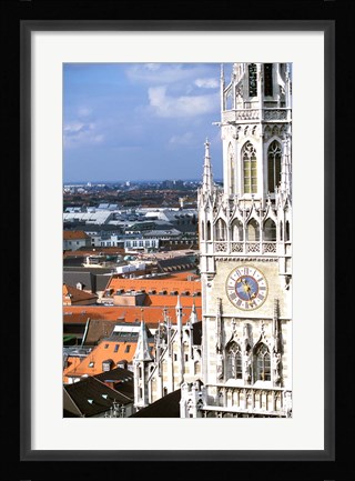 Framed Glockenspiel from Saint Peter's Church Print