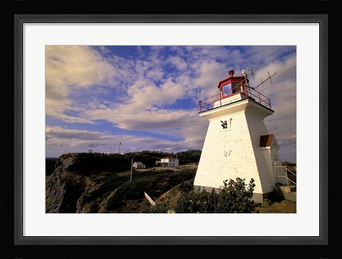 Framed Cape Enrage Lighthouse Print