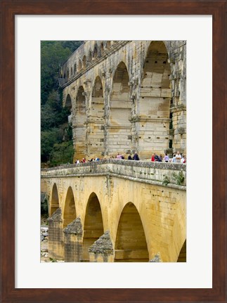 Framed Pont du Gard, Roman Aqueduct Print