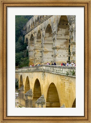 Framed Pont du Gard, Roman Aqueduct Print