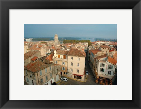 Framed Amphitheatre Tower, Arles, Provence Print