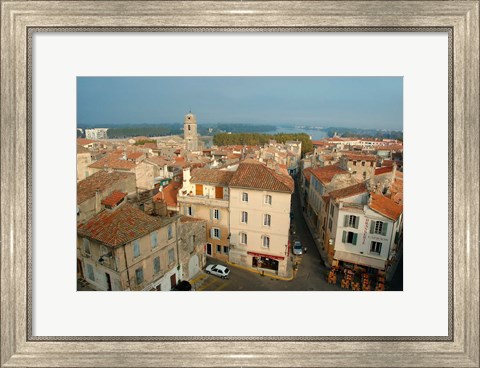 Framed Amphitheatre Tower, Arles, Provence Print