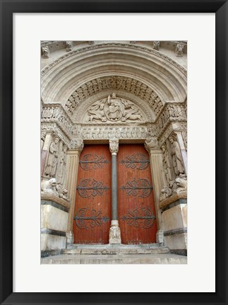 Framed Entrance to Eglise St-Trophime, France Print