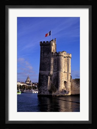 Framed La Rochelle Tour St Nicolas Print