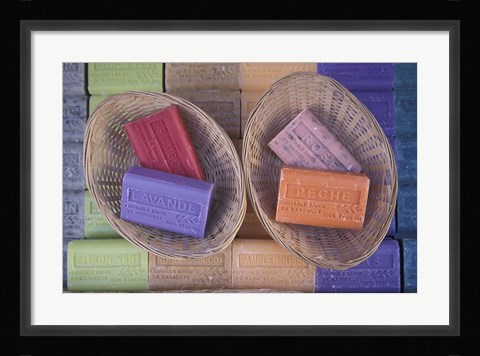 Framed Traditional Soaps, Marseille, France Print