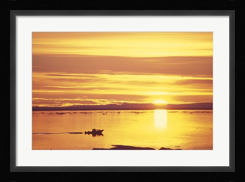Framed Baffin Island Sunset Print