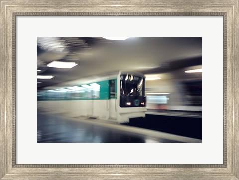 Framed Metro, Paris, France Print
