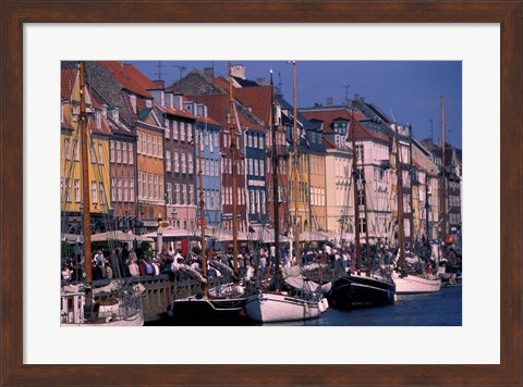 Framed Waterfront, Denmark Print