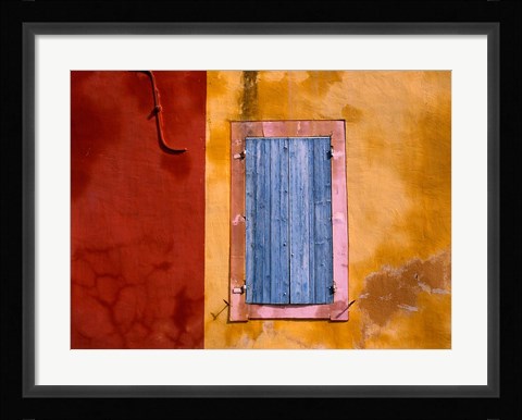 Framed Roussillon Blue Shutters Print