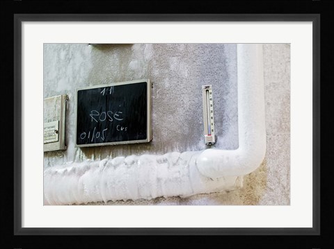 Framed Stainless Steel Fermentation Tank and Wine Print