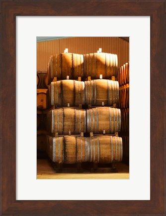 Framed Oak Barrels, Maison Giraud-Hemart Print