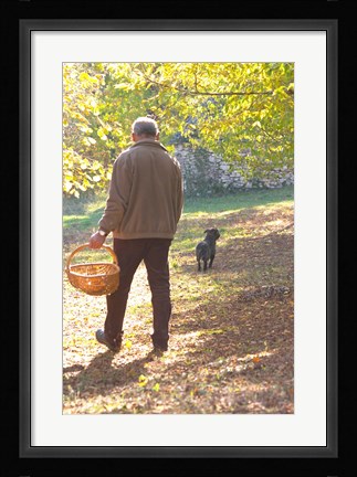Framed Owner of de la Bergerie Truffles Farm Print