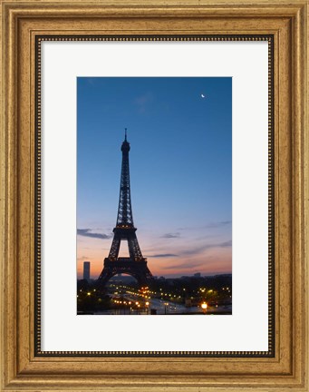 Framed Eiffel Tower and Trocadero Square, Paris, France Print