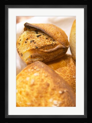 Framed Corsica Style Bread, France Print