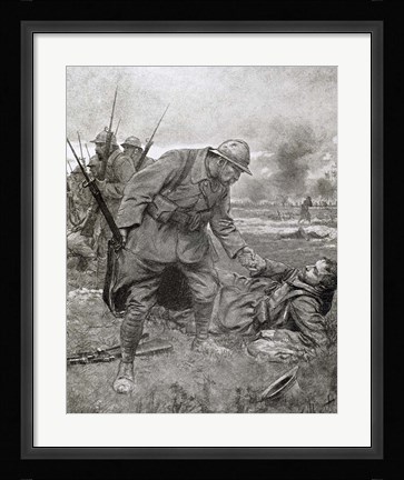 Framed World War I, Battle of Champagne, France Print