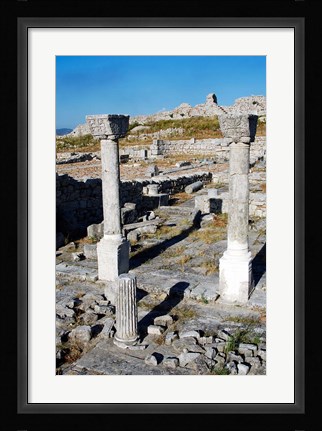 Framed Byllis Archeological Site Print
