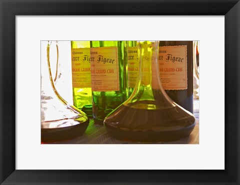 Framed Bottles and Carafe Decanters Print