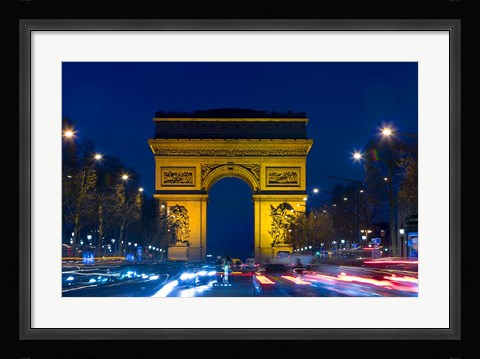 Framed Military Ceremony at the Arc de Triomphe Print