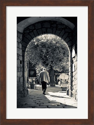 Framed Archway, Sartene, France Print