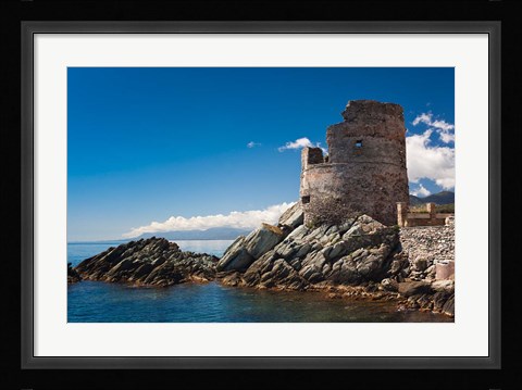 Framed Genoese Tower, Erbalunga Print
