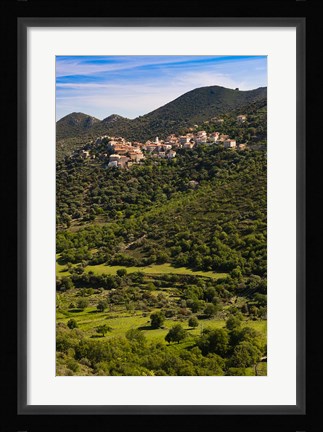 Framed Town View of Belgodere Print