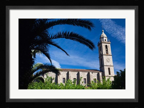Framed France, Corsica, Sartene, Eglise Ste-Marie church Print