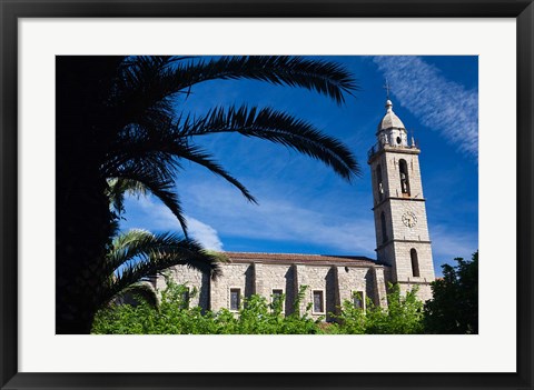 Framed France, Corsica, Sartene, Eglise Ste-Marie church Print