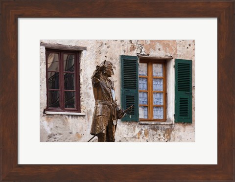 Framed Statue of Francois Gaffori Print