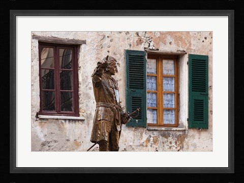 Framed Statue of Francois Gaffori Print