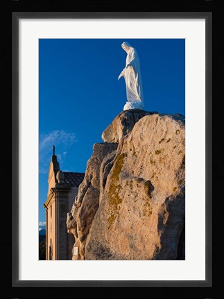 Framed Notre Dame de la Serra Church Print