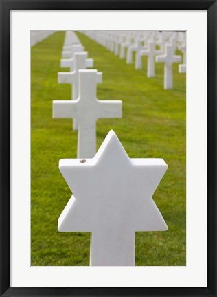 Framed American Cemetery and Memorial, Normandy Print
