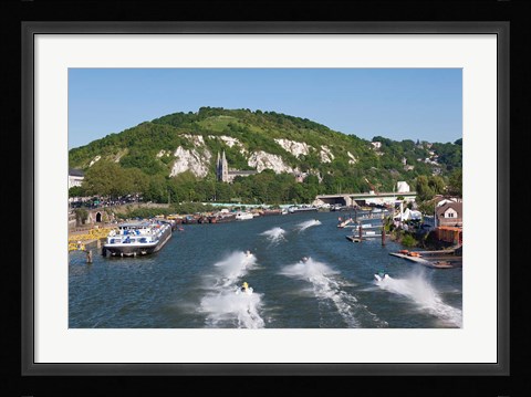 Framed Hydroplane Tace, Seine River Print