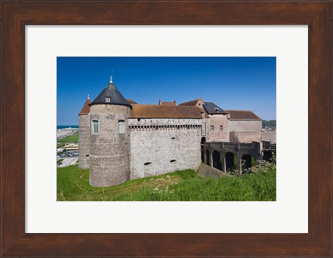 Framed Dieppe Chateau Musee Castle Print