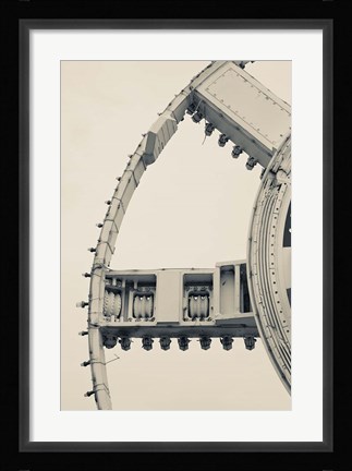 Framed English Channel Drilling Machine Print