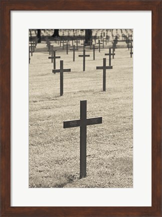 Framed Neuville St-Vaast, WWI German military cemetery, Pas de Calais, France Print