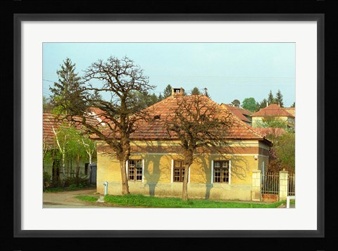 Framed House in Tokaj Village, Mad, Hungary Print