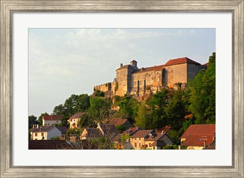 Framed Medieval Chateau de Salmaise Castle, Salmaise Print