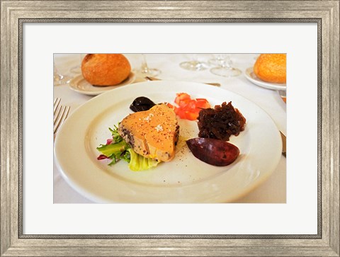 Framed Foie Gras Lunch at Choteau Haut-Chaigneau Print