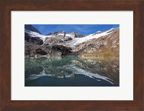 Framed Lake and Glacier Simonykees Print