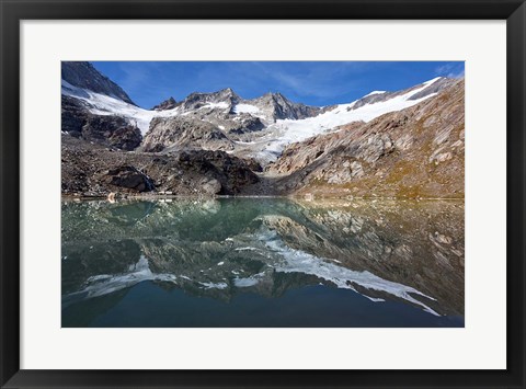 Framed Lake and Glacier Simonykees Print