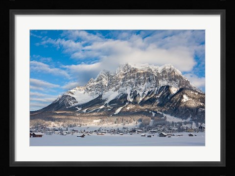 Framed Wetterstein Mountains, Mt Zugspitze Print