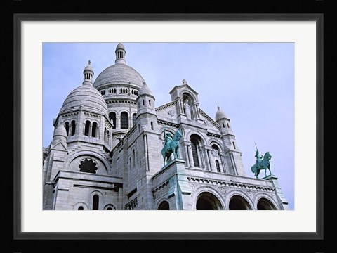 Framed Sacred Heart Cathedral in Montmartre, Paris Print
