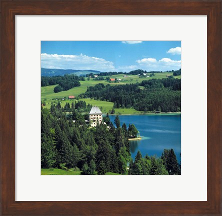 Framed Schloss Fuschl Castle, Salzkammergut Print