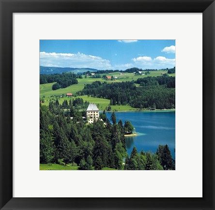 Framed Schloss Fuschl Castle, Salzkammergut Print