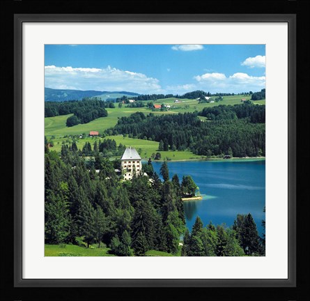 Framed Schloss Fuschl Castle, Salzkammergut Print