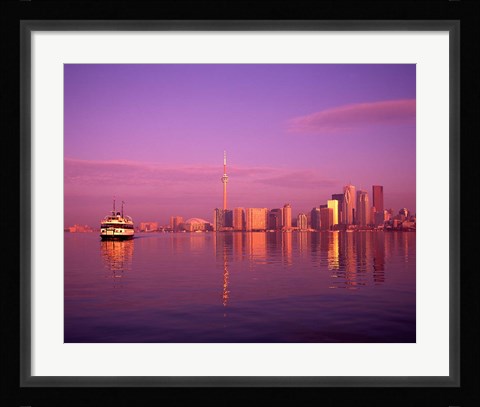 Framed Toronto Skyline, Canada Print