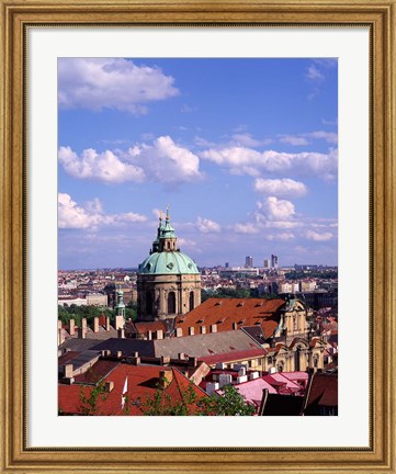 Framed St Nicholas Church, Czech Republic Print