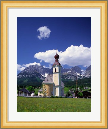 Framed Church at Going, Tyrol, Austria Print
