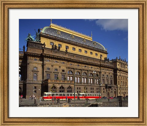 Framed National Theatre, Prague, Czech Republic Print